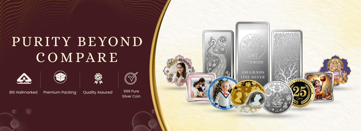Buy Personalised 999 Pure Silver Coins Online At Silviya