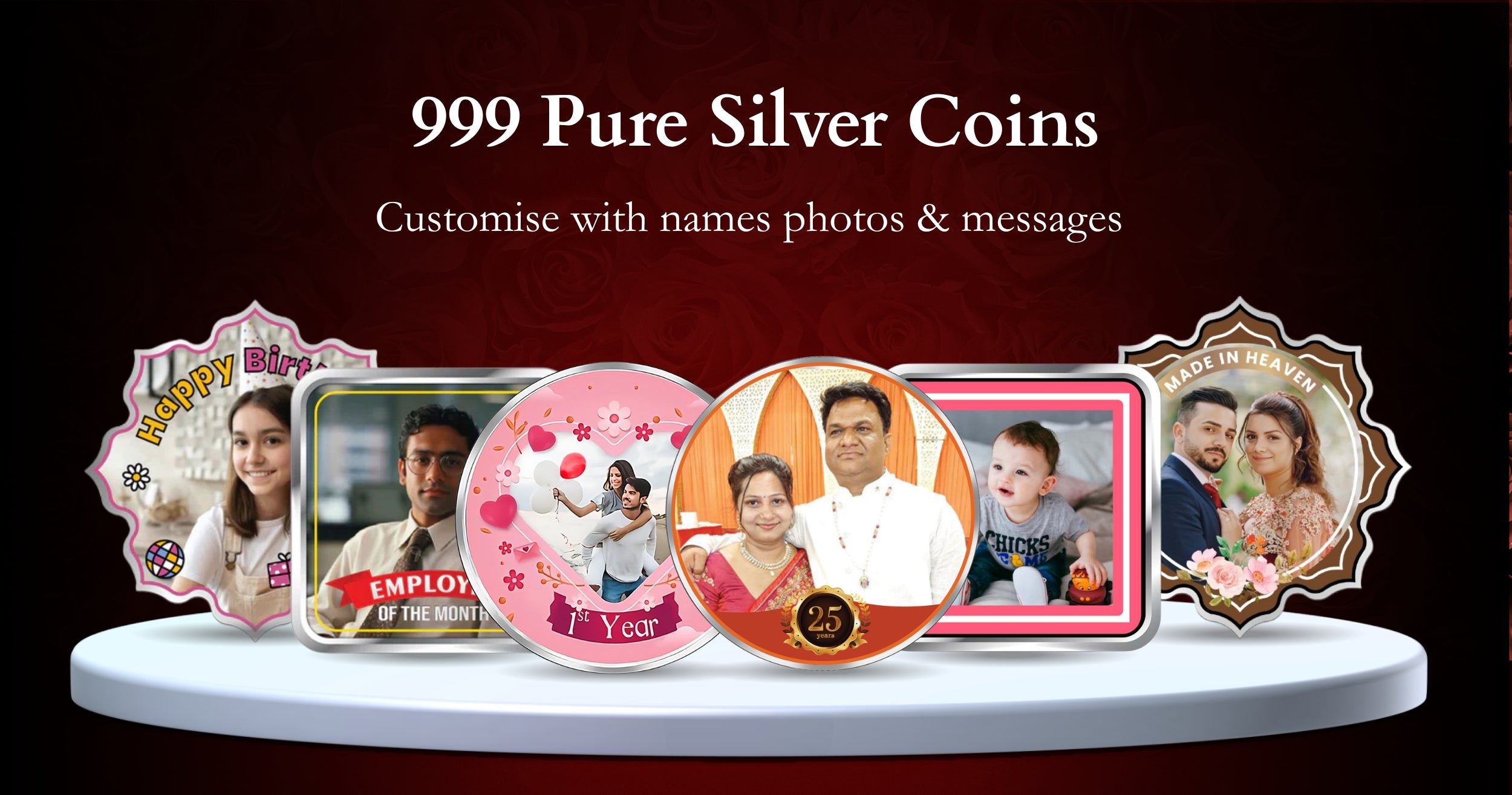 999 pure silver coins spotlight banner