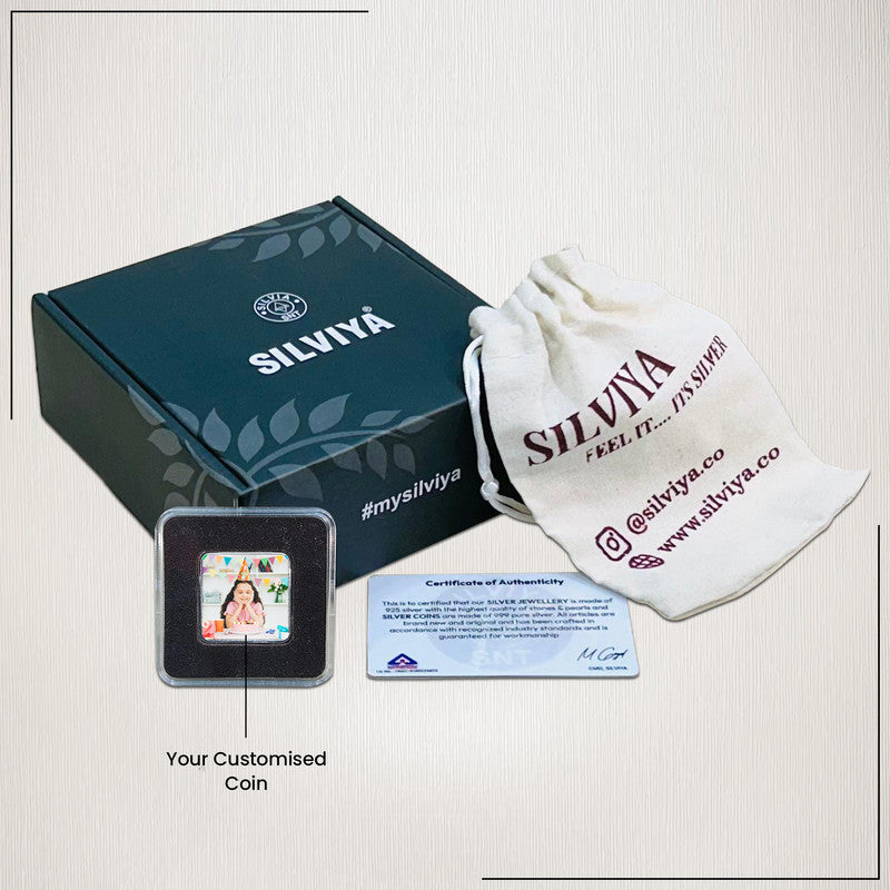 Make Birthdays Special Square 999 Pure Silver Coin Gift