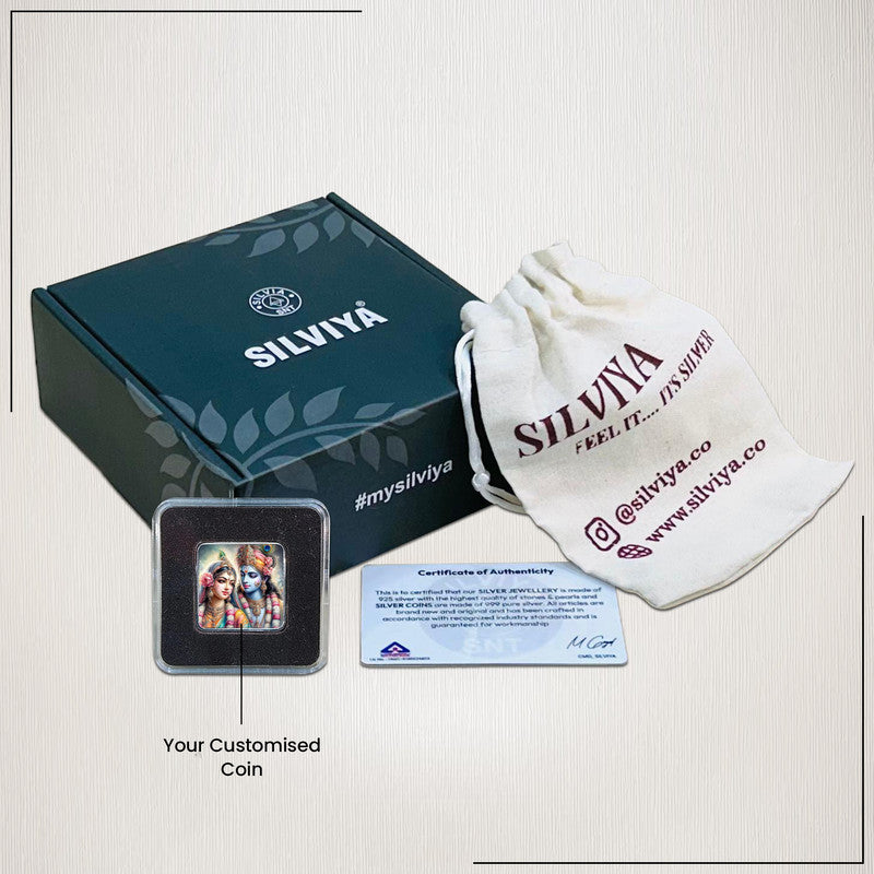 Makka Madina 999 Pure Silver Coin Square Shape