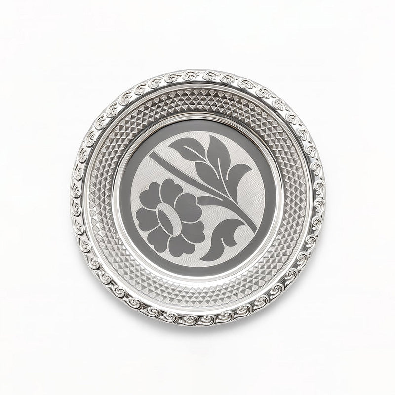 925 Silver Pooja Thali for Home Temple & Festivals