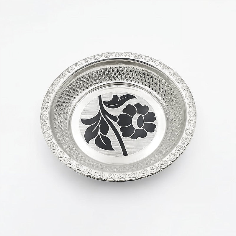 925 Silver Pooja Thali for Home Temple & Festivals