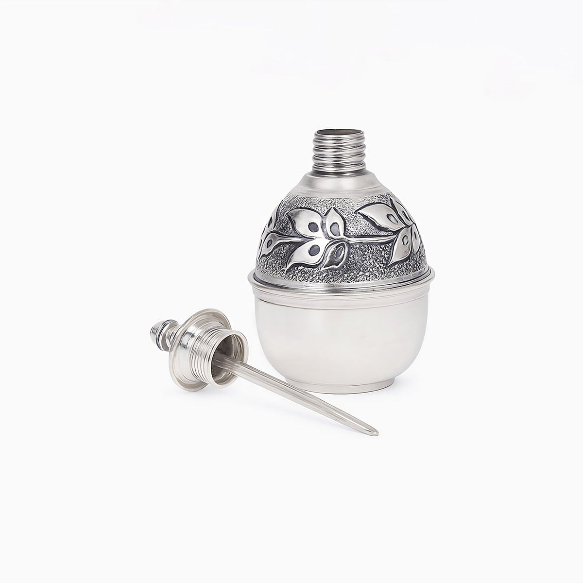925 Silver Antique Finish Sindoor Dabbi with Stick