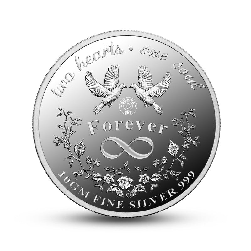 Infinity - A Bond of Love 999 Pure Silver Couple Coin