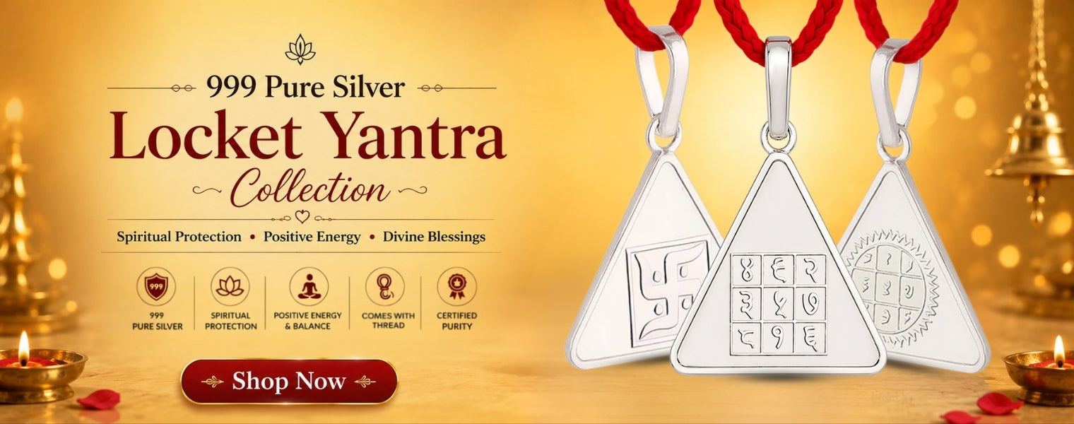 999 pure silver locket yantra