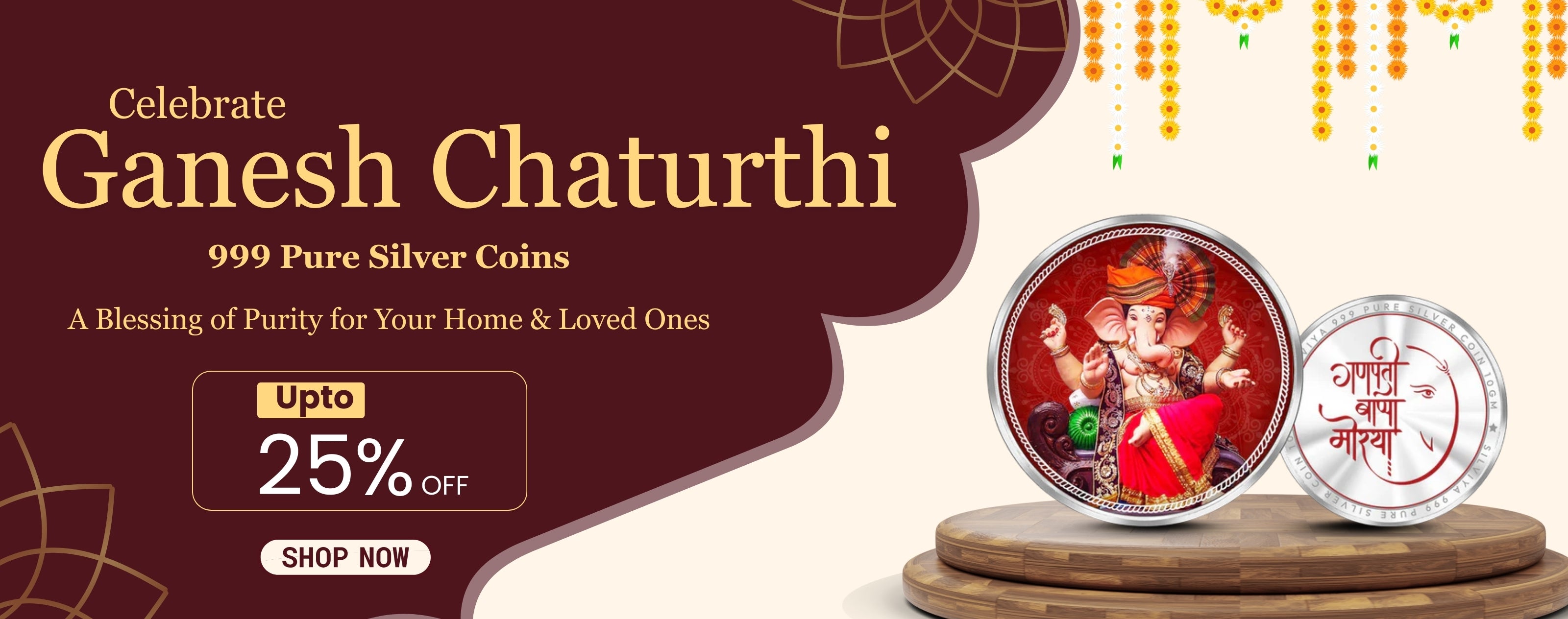 Ganesh Chaturthi website banner 