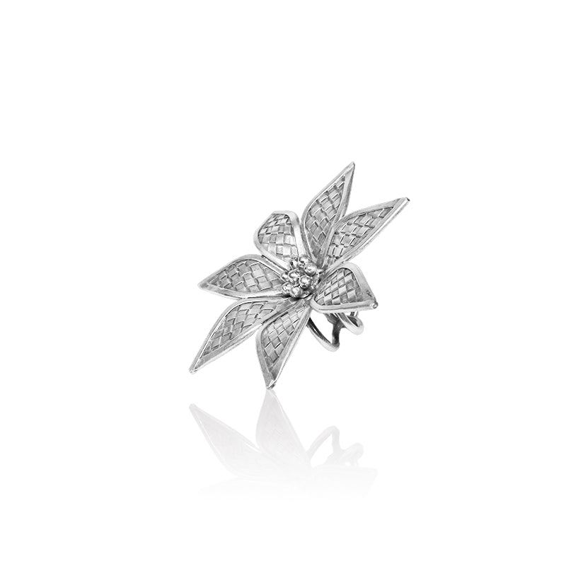 925 Silver Seven Petals Antique Ring