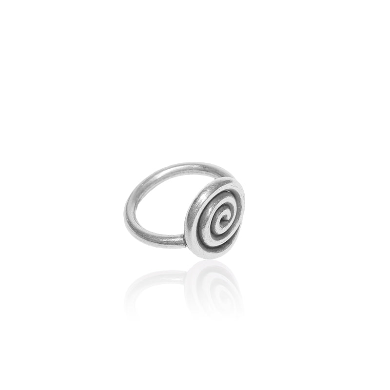 925 Silver Spiral Antique Ring